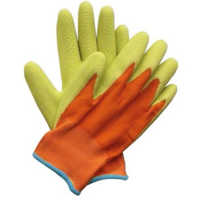 Briers Junior Digger Green and Orange Children's Gardening Gloves