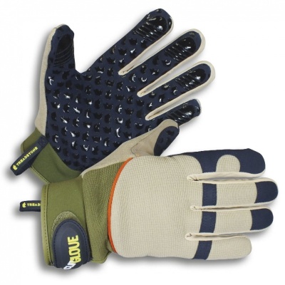 Clip Glove Men's Gripper PVC Dot Grip Gardening Gloves