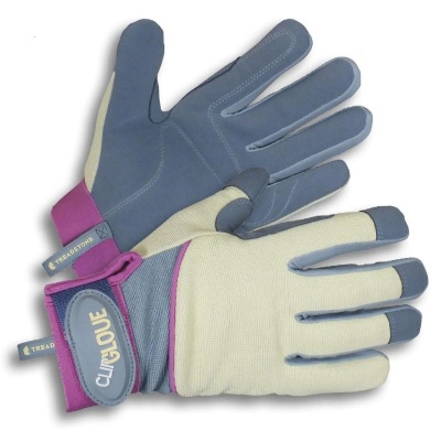 Clip Glove Leather Palm Soft and Supple Ladies Gardening Gloves