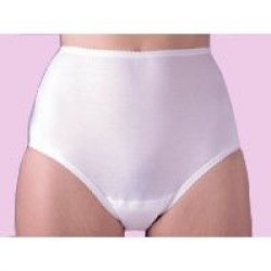 Ladies Cotton Comfy Brief With Built In Pad