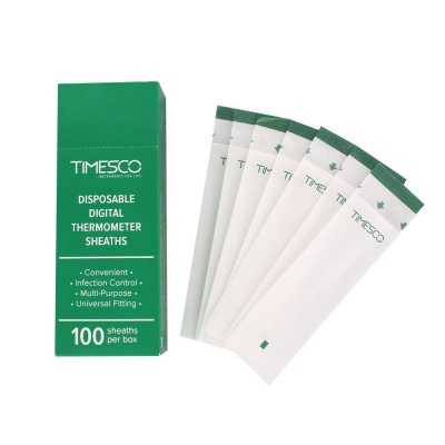 Timesco Rappid Thermometers Sheath Covers (Box of 100)