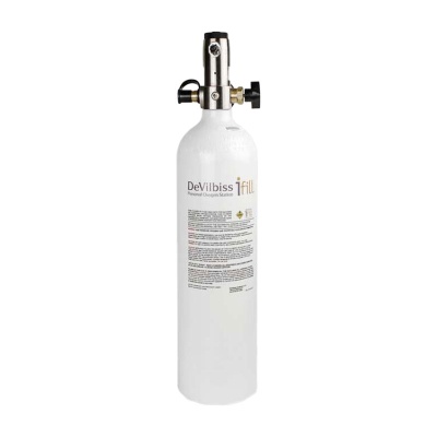 DeVilbiss E Oxygen Cylinder with CF Regulator