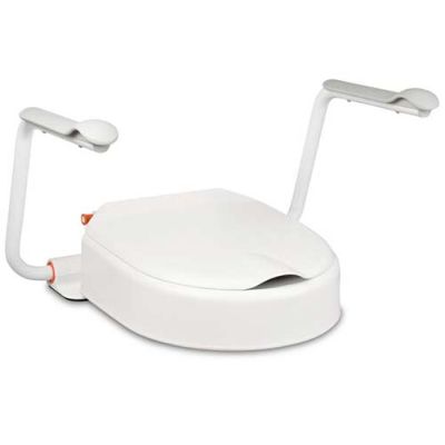 Etac Hi-Loo Fixed Toilet Seat Raiser with Arm Supports