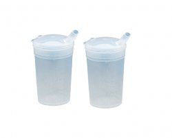 Feeding Beakers and Lids - Twin Pack - 3mm Spout Hole