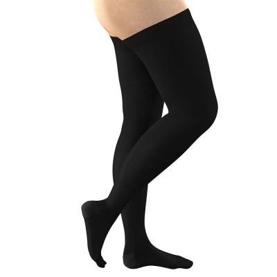 FITLEGS Class 2 Thigh Black Compression Stockings