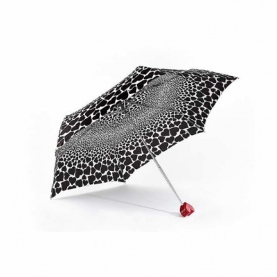Fulton Curio 2 UV Foldable Umbrella (Falling Hearts)