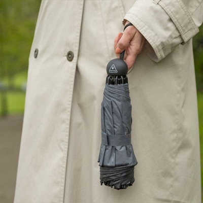 Fulton Mini Invertor 1 Foldable Umbrella (Black  and Charcoal)