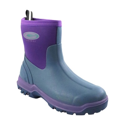 Grubs RAINLINE Wellington Boots - Aubergine Purple, UK Size 5 | Lightweight Rubber Boots With SuperGrip & Comfort Fit - View #8