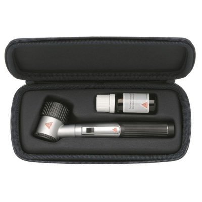 HEINE Mini 3000 LED Dermatoscope Set with Battery Handle and Batteries