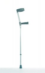 Elbow Crutches - PVC Handle - Single Adjustable Crutch