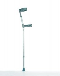 Elbow Crutches - PVC Handle - Double Adjustable Crutches - Medium