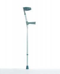 Elbow Crutches - Plastic Handle - Double Adjustable Crutches - Medium