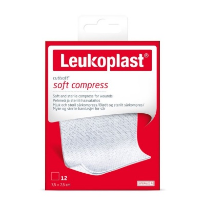 Leukoplast Cutisoft Soft Dressings for Sensitive Wounds (Pack of 12)