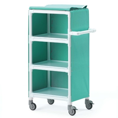 MIP MLC Clean Linen Cart with Cover (Green)