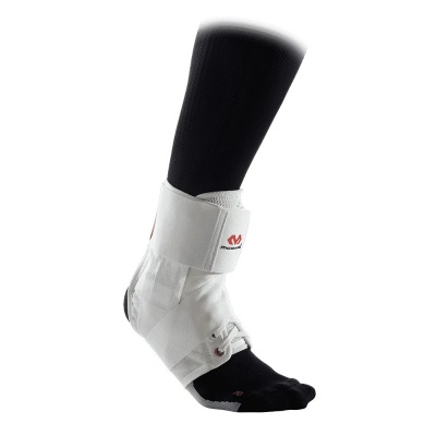 McDavid 195 Ankle Support Brace with Straps (White)