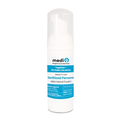Medi9 Antibacterial Sanitising Hand Foam (50ml)