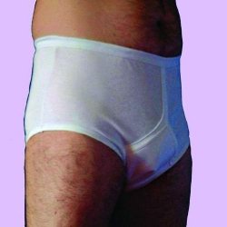 Mens Traditional Y-Front Super Brief With Built In Pad