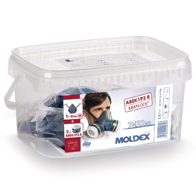 Moldex 7432 Reusable Half-Face Respirator Mask Ready Pack