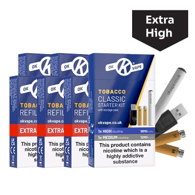 OK Vape Extra High Tobacco Cartridges (20mg) | Health and Care
