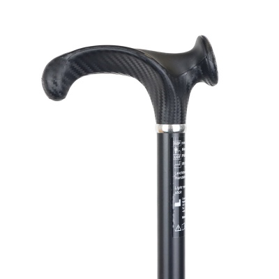 Ossenberg Crutch Handle Adjustable Black Walking Stick for Arthritis (Right Hand)
