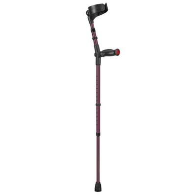 Ossenberg Aubergine Closed-Cuff Comfort-Grip Double Adjustable Forearm Crutch (Right Hand)