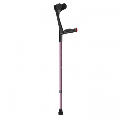 Ossenberg Aubergine Open-Cuff Comfort-Grip Adjustable Crutch (Right Hand)