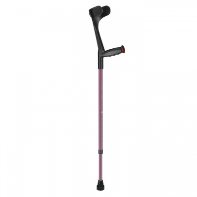 Ossenberg Aubergine Open-Cuff Soft-Grip Adjustable Crutch
