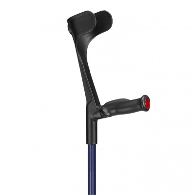 Ossenberg Blue Open-Cuff Comfort-Grip Adjustable Crutch (Right Hand)