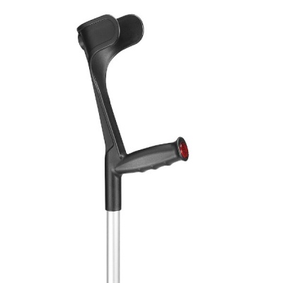 Ossenberg Classic Black Adjustable Open-Cuff Crutch