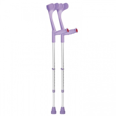 Ossenberg Classic Lilac Adjustable Open-Cuff Crutches (Pair)