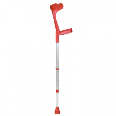 Ossenberg Classic Red Adjustable Open-Cuff Crutch