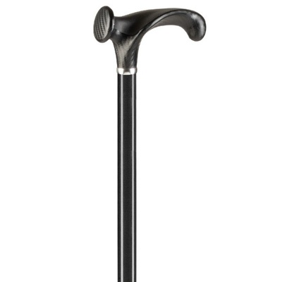 Ossenberg Crutch Handle Adjustable Black Walking Stick for Arthritis (Left Hand)