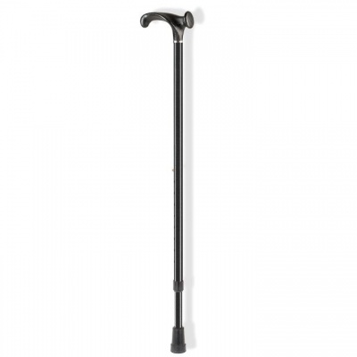 Ossenberg Crutch Handle Adjustable Black Walking Stick for Arthritis (Right Hand)