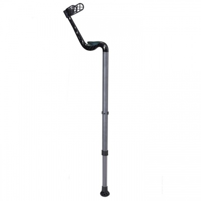 Ossenberg Ganymed Soft-Grip Adjustable Grey Modern Crutch (Single)