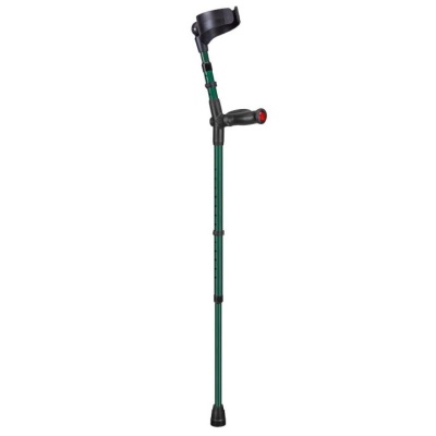 Ossenberg Green Closed-Cuff Comfort-Grip Double Adjustable Forearm Crutch (Right Hand)