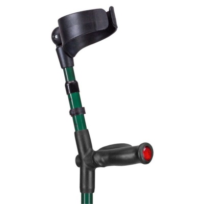 Ossenberg Green Closed-Cuff Comfort-Grip Double Adjustable Forearm Crutch (Right Hand)