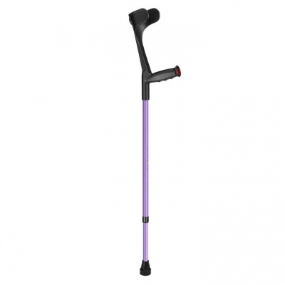Ossenberg Lilac Open-Cuff Soft-Grip Adjustable Crutch