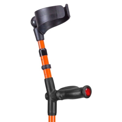 Ossenberg Orange Closed-Cuff Comfort-Grip Double Adjustable Forearm Crutch (Right Hand)