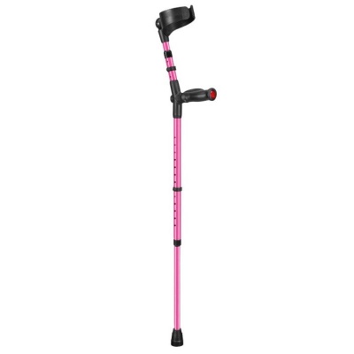 Ossenberg Pink Closed-Cuff Comfort-Grip Double Adjustable Forearm Crutch (Right Hand)