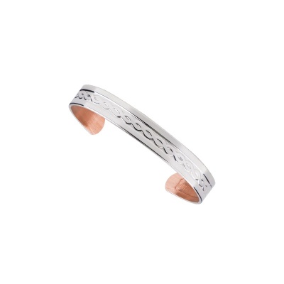 Silver Plated Copper Bracelet 7mm Health and Care