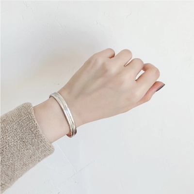 Sabona Windsor Silver Plated Copper Bracelet 7mm Width