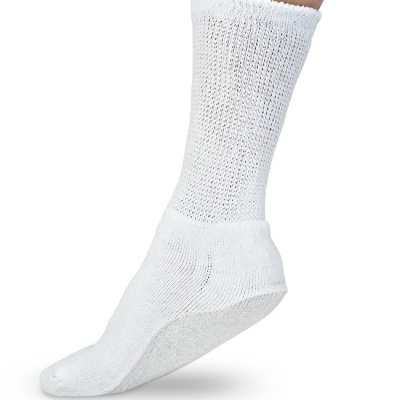 Silipos Diabetic White Gel Socks