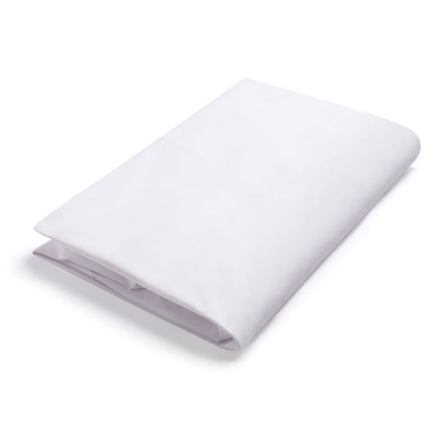 SleepKnit Smart Sheets Poly Cotton White Bottom Bed Sheet (Double)