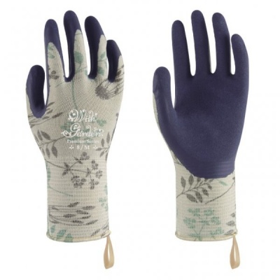 Towa WithGarden Luminus Herb-Patterned Premium Ladies Gardening Gloves