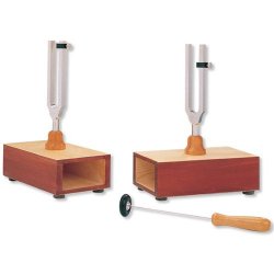 Pair Of Tuning Forks 440 Hz On Resonance Boxes