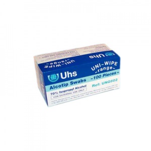 Uhs Acupuncture Pre-Injection Alcohol Swabs (Pack of 100)