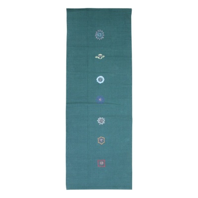Yoga-Mad Chakra Patterned Cotton Yoga Rug