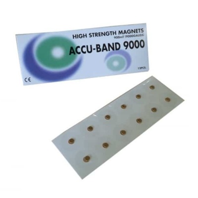 Accu-Band Gold 9000 Gauss Press Acupressure Magnets (12 Pack)