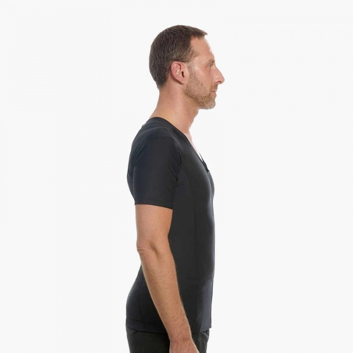 Active Posture Men's Posture Shirt (Black) | Health and Care