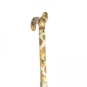 Adjustable Folding National Gallery Sunflowers Derby Handle Walking Cane